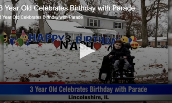 3 Year Old Celebrates Birthday with Parade