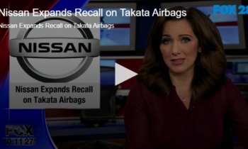 Nissan Expands Recall on Takata Airbags