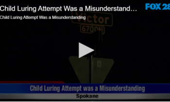 Child Luring Attempt Was a Misunderstanding