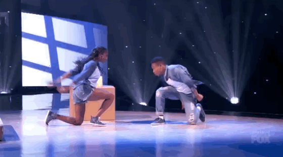 a pair of dancers do a romantic dance routine on so you think you can dance