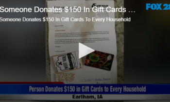 Someone Donates $150 In Gift Cards To Every Household