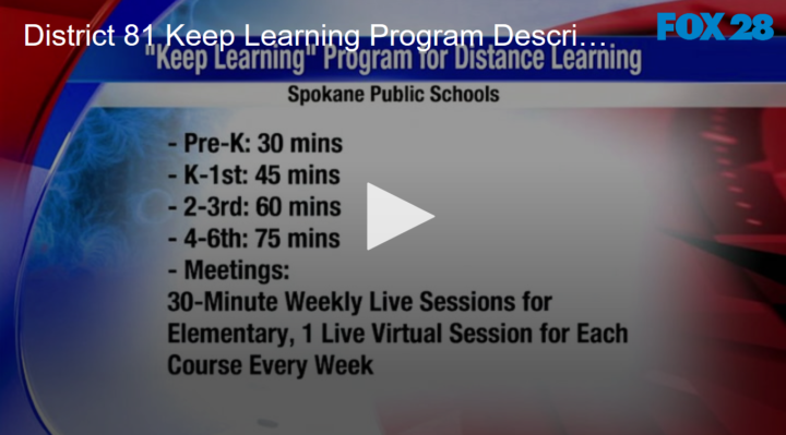 District 81 ‘Keep Learning’ Program Described | FOX 28 Spokane