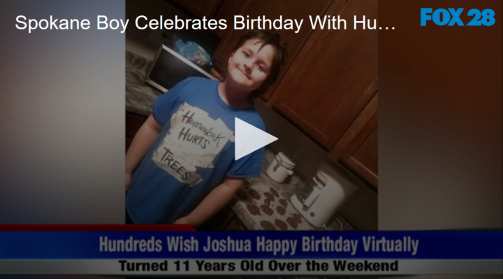 2020-05-04 Spokane Boy Celebrates Birthday With Hundreds Of Well Wishers FOX 28 Spokane