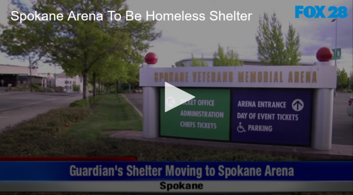 2020-05-14 Spokane Arena To Be Homeless Shelter FOX 28 Spokane