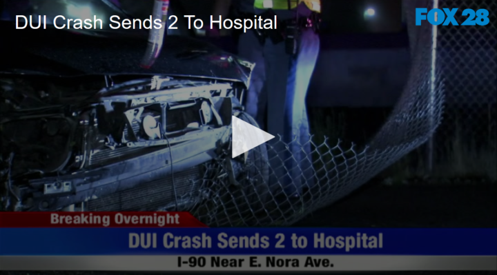 2020-05-18 DUI Crash Sends 2 To Hospital FOX 28 Spokane