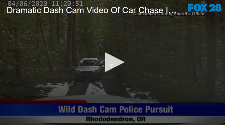 2020-05-28 Dramatic Dash Cam Video Of Car Chase In Reverse FOX 28 Spokane