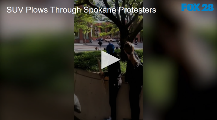 2020-06-01 SUV Plows Through Spokane Protesters FOX 28 Spokane