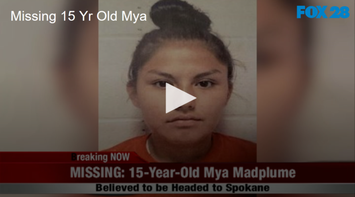 2020-06-03 Missing 15 Yr Old Mya FOX 28 Spokane