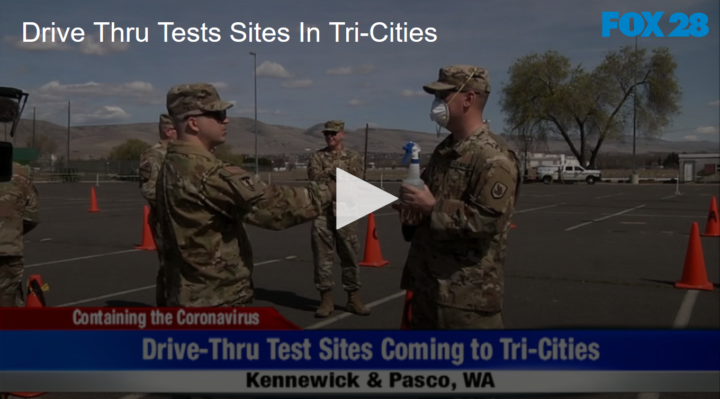 2020-06-16 Drive Thru Tests Sites In Tri-Cities FOX 28 Spokane