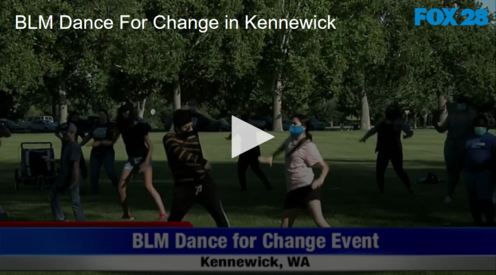 2020-06-18 BLM Dance For Change in Kennewick FOX 28 Spokane