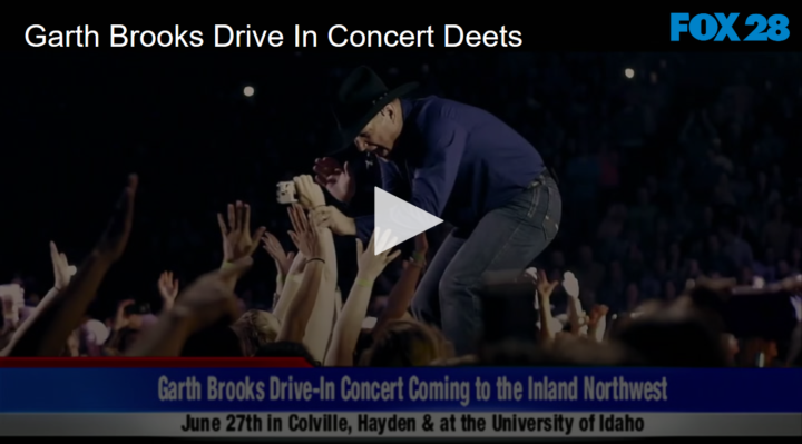 2020-06-18 Garth Brooks Drive In Concert Deets FOX 28 Spokane