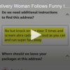 Amazon Delivery Woman Follows Funny Instructions
