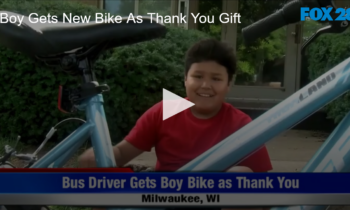 Boy Gets New Bike As Thank You Gift