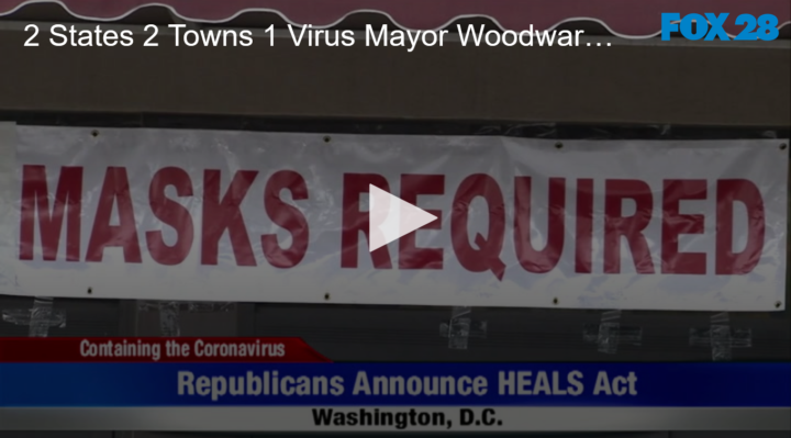 2020-07-28 2 States, 2 Towns, 1 Virus Mayor Woodward Speaks FOX 28 Spokane