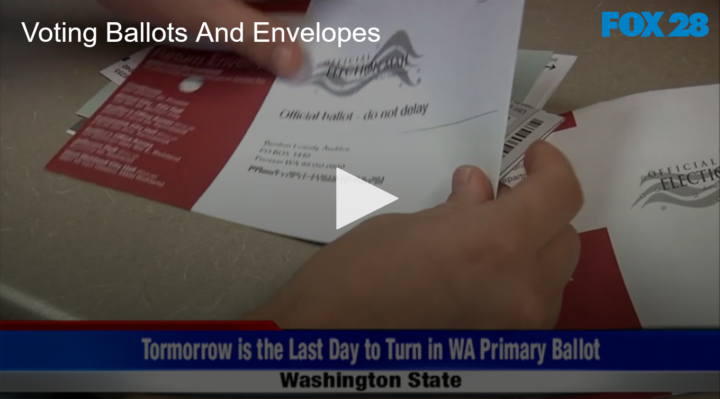 2020-08-03 Voting, Ballots and Envelopes FOX 28 Spokane