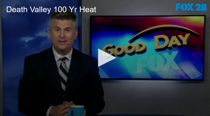 2020-08-17 Think It's Hot Here Death Valley California Reaches Hottest Temp in 100 years FOX 28 Spokane