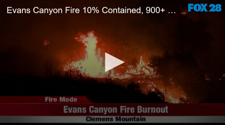 2020-09-04 Evans Canyon Fire 10% Contained, 900+ Homes Evacuated And A Planed Control Burn Coverage FOX 28 Spokane