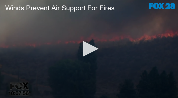 2020-09-07 High Winds Prevent Air Support For Fires FOX 28 Spokane
