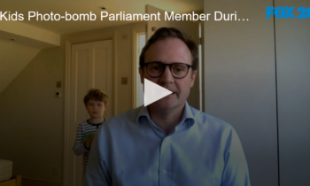 Kids Photo-bomb Parliament Member During Live News