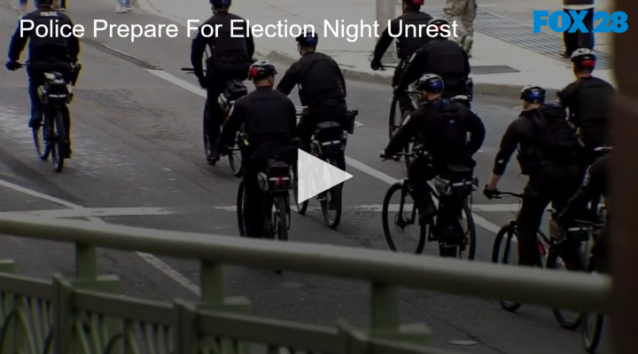 2020-10-29 Police Prepare for Election Night Unrest FOX 28 Spokane