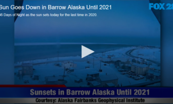 Sun Goes Down in Barrow Alaska Until 2021