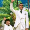 tatu and mr roarke wave to guests from fantasy island