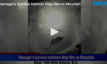 Teenager’s Survival Instincts Help Him on Mountain