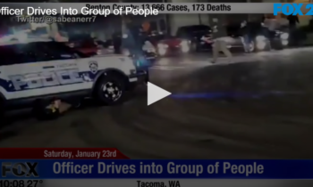 Officer Drives Into Group of People