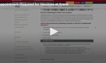 Appointment Required for Vaccines at Arena