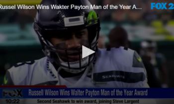 Russel Wilson Wins Walter Payton Man of the Year Award