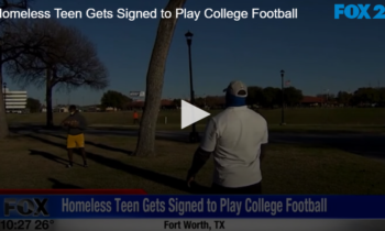 Homeless Teen Gets Signed to Play College Football