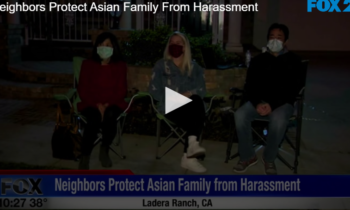 Neighbors Protect Asian Family From Harassment