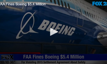 FAA Fines Boeing $5.4 Million