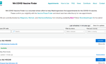 Volunteers make website to help Washingtonians find vaccine appointment easier