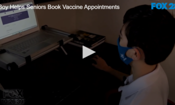 Boy Helps Seniors Book Vaccine Appointments