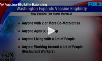 WA Vaccine Eligibility Extending