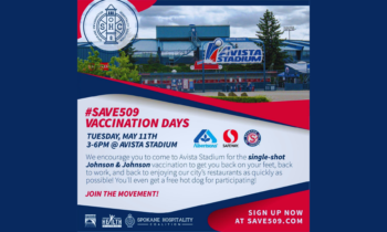 Spokane Hospitality Coalition hosts vaccine clinic at Avista Stadium on Tuesday