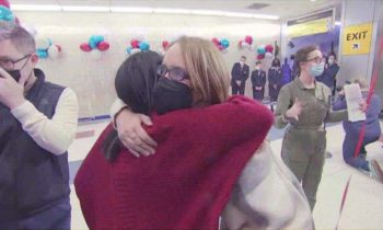 Grandparents await hugs, spouses reunite as US borders open