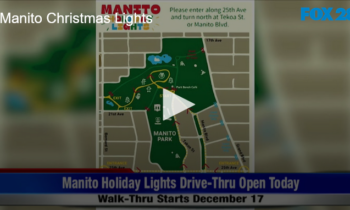 Second Year of a New Winter Time Tradition: Manito Park’s Drive Thru Light Show