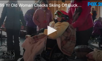 99 Yr Old Woman Checks Skiing Off Bucket List