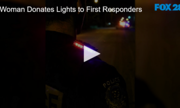 Woman Donates Lights to First Responders