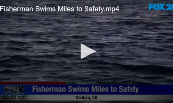 Fisherman Swims Miles to Safety