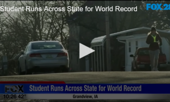 Student Runs Across State for World Record