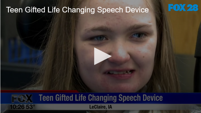 Teen Gifted Life Changing Speech Device FOX 28 Spokane