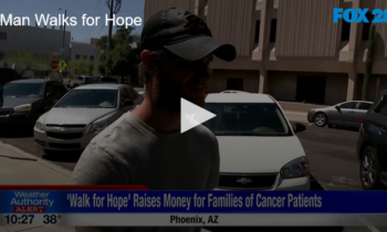 Man Diagnosed with Cancer ‘Walks for Hope’ Across Country