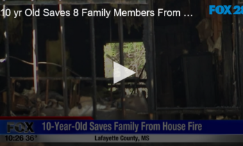 10 yr Old Saves 8 Family Members From House Fire