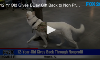 12 Yr Old Gives B-Day Gifts Back to Non Profits