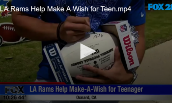 LA Rams Help Make A Wish for Teen