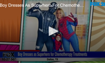 Boy Dresses As Superhero For Chemotherapy Treatments