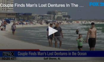 Couple Finds Man’s Lost Dentures In The Ocean